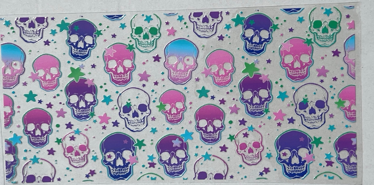 Colorful skulls