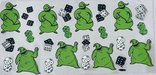 Dice green guy